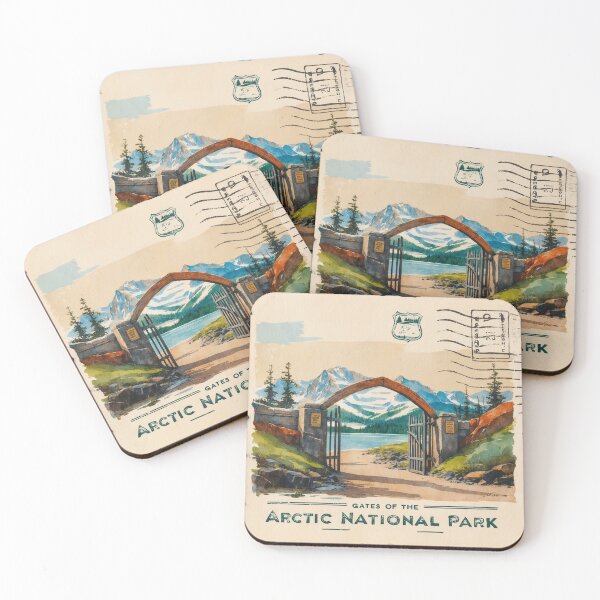 Item preview, Gates of the Arctic National Park Postcard Vintage Retro Travel designed and sold by TravelPostcardGems.