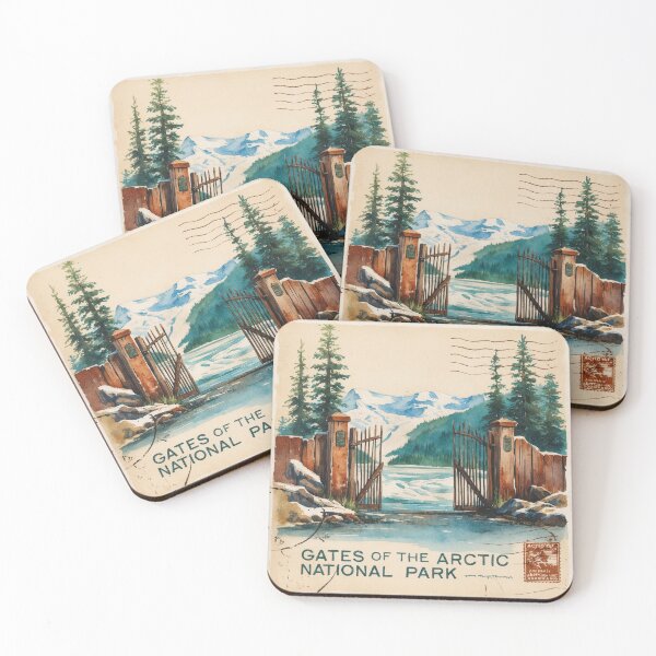Item preview, Gates of the Arctic National Park Postcard Vintage Retro Travel designed and sold by TravelPostcardGems.