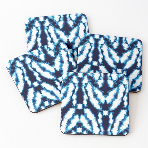 Artikelvorschau, Batik, weiße Flecken auf blauem Hintergrund entworfen und verkauft von Alex  Blud.