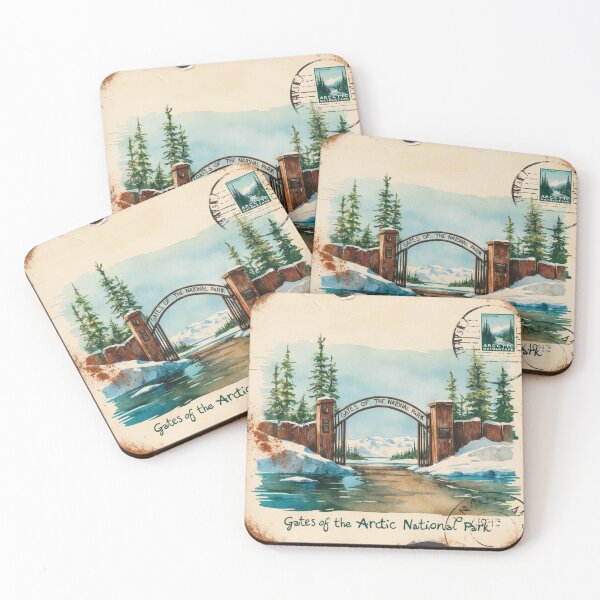 Item preview, Gates of the Arctic National Park Postcard Vintage Retro Travel designed and sold by TravelPostcardGems.