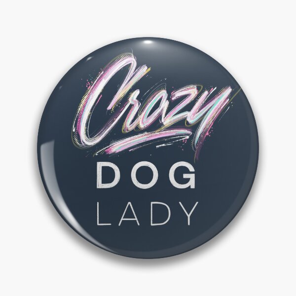 Item preview, Crazy Dog Lady Hand Lettering  designed and sold by JustPawsome.
