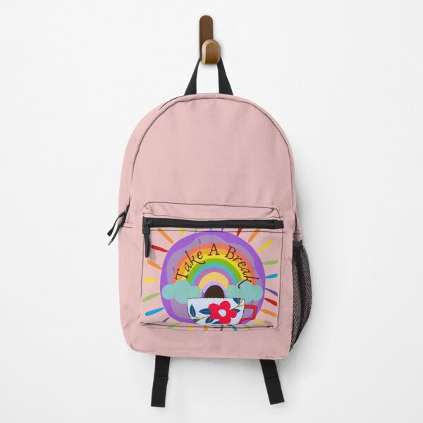 Item preview, Take A Break With Rainbow Background designed and sold by 5Petals.