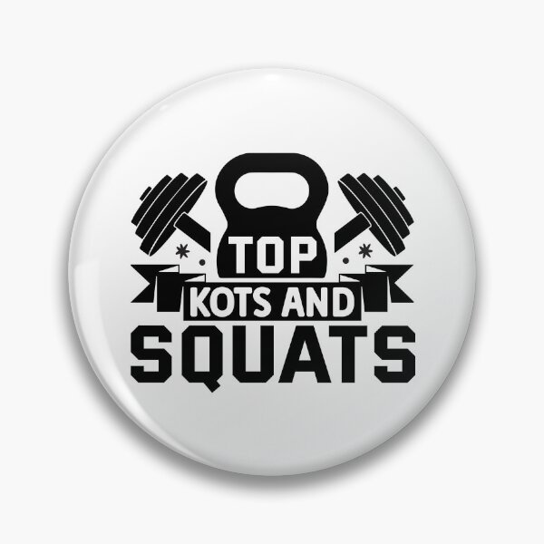 Item preview, Top Knots and Squats Gym Quote #2 designed and sold by NiceQuotesBro.