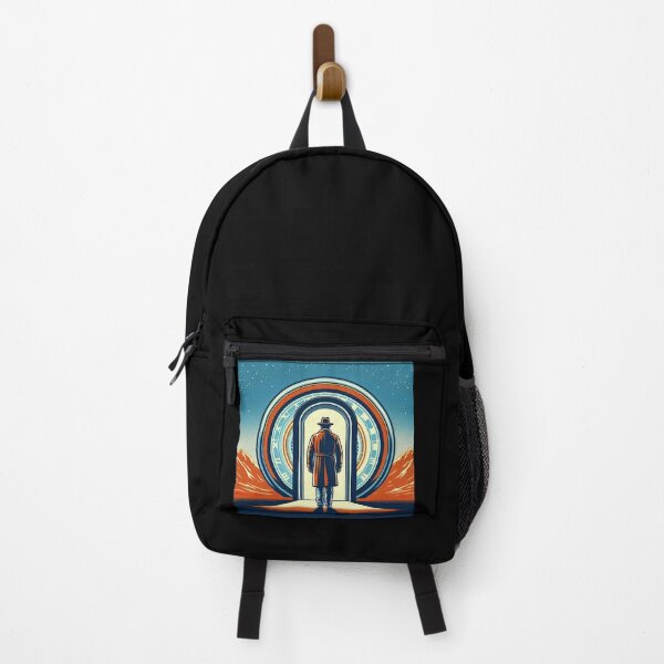 Item preview, Time Traveler Standing in A Portal Pop Art Style designed and sold by artofuniverse.