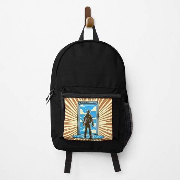 Item preview, Time Traveler Standing in A Portal Pop Art Style designed and sold by artofuniverse.