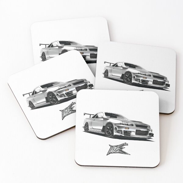 Item preview, nismo nissan skyline gtr r34 white designed and sold by NaquashM.