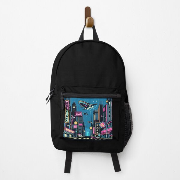 Item preview, Futuristic City Scene Pop Art Style designed and sold by artofuniverse.