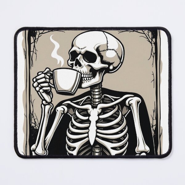 Item preview, Mentally Ill But Totally Chill Skeleton Coffee Mug designed and sold by Mosaic-97.