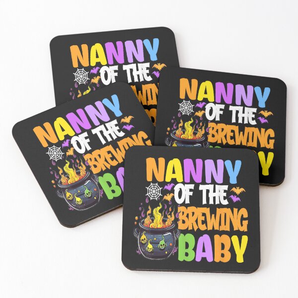 Item preview, Nanny of The Brewing Baby Halloween Team Baby Shower designed and sold by BASKF.