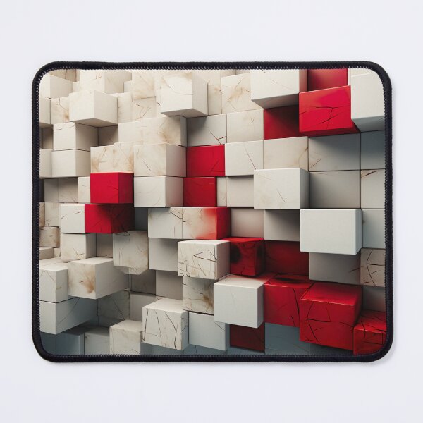 Item preview, Geometric - Cuboidal White designed and sold by KootenayDesigns.