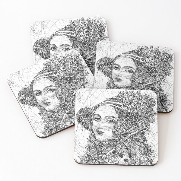 Item preview, ADA LOVELACE ink portrait designed and sold by lautir.