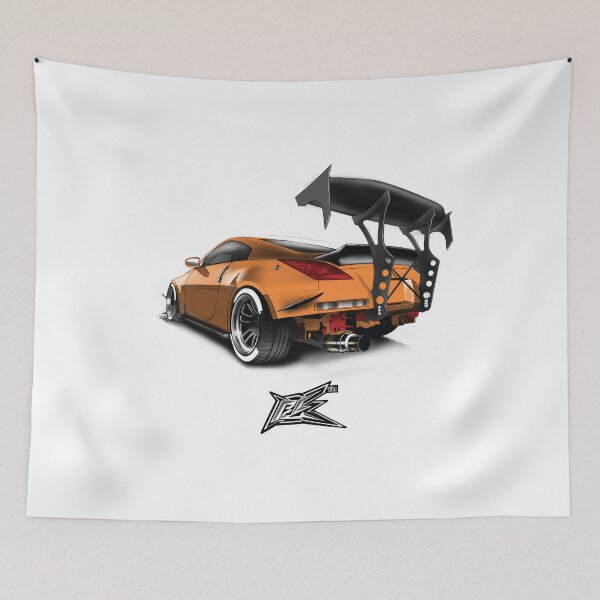 Item preview, nissan 350z rear big wing orange  designed and sold by NaquashM.
