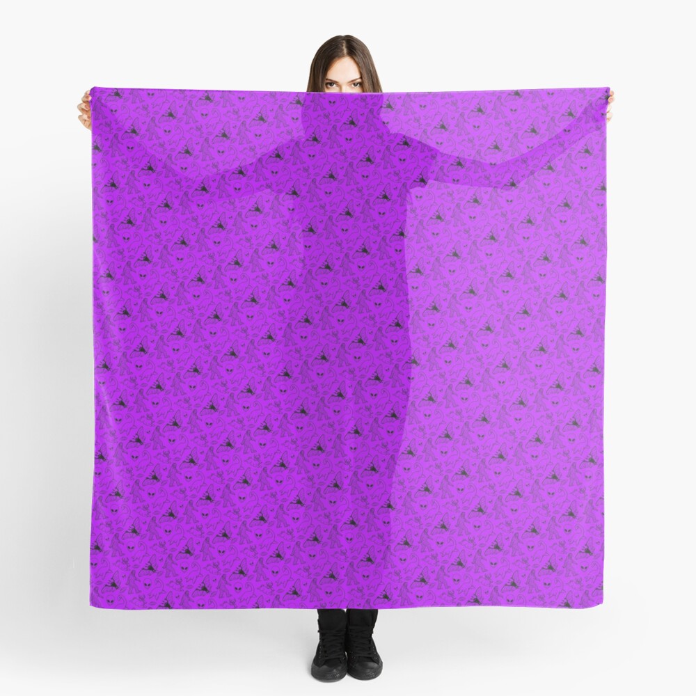 Cryptid Pattern (Purple Background) Scarf