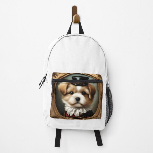 Item preview, Victorian Portrait of a Regal Puppy in Top Hat designed and sold by CrownedCanvas.