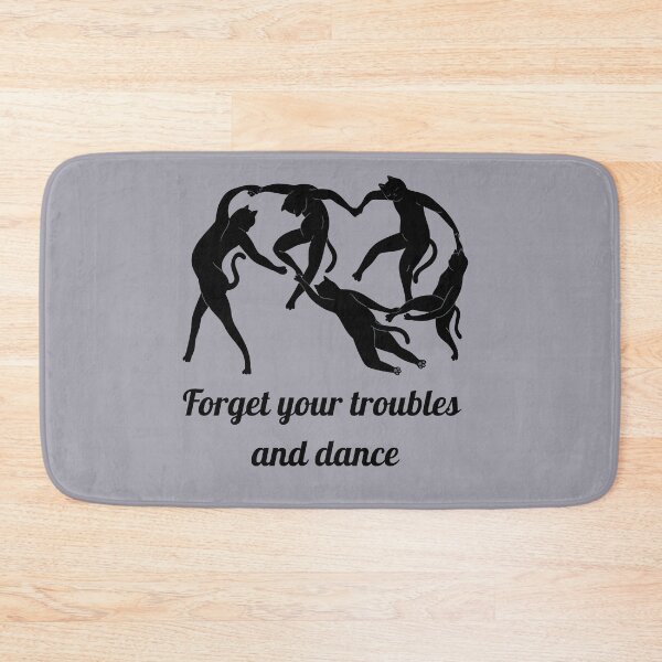 Item preview, cat dancing circle Forget your troubles and dance National Dance Day Vibes designed and sold by vechone.