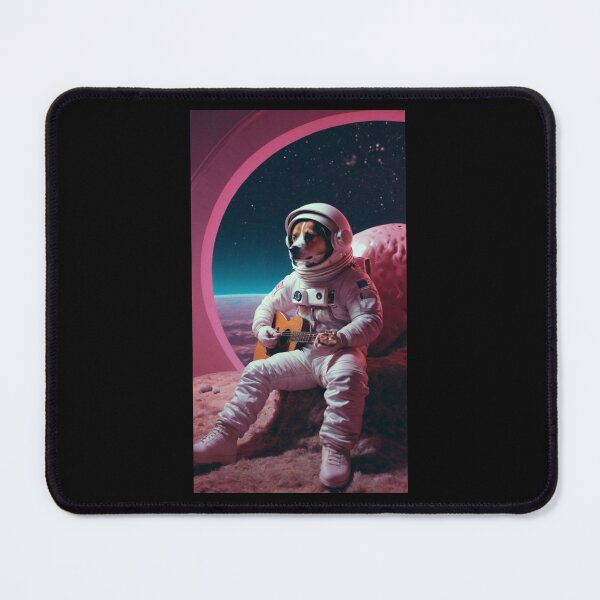 Item preview,  Astronaut dog  play guitar in the space designed and sold by Designfs.