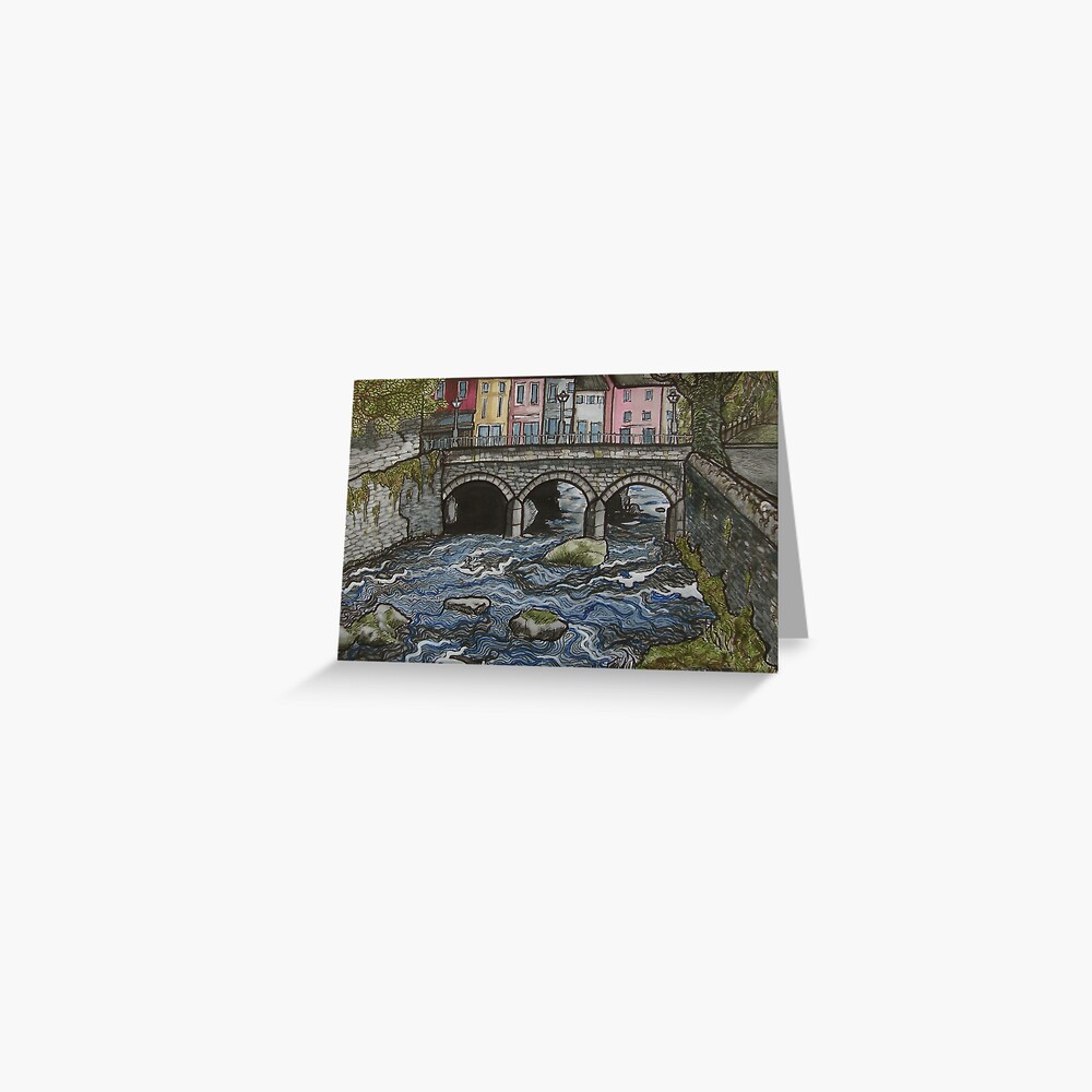 Sticker for Sale avec l'œuvre « La pierre du traité, ville de Limerick,  Irlande. Stylo, aquarelle sur papier aquarelle 18x23cm » de l'artiste Ronan  Crowley