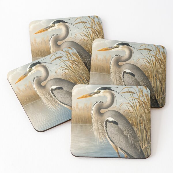 Item preview, Blue Crane by the River designed and sold by whitecat23.