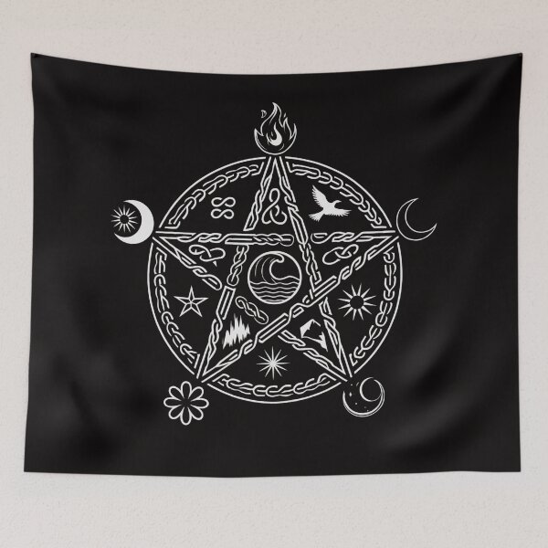 Aperçu de l'œuvre Pentagramme des éléments païens celtiques créée et vendue par CELTIC-DESIGNS.