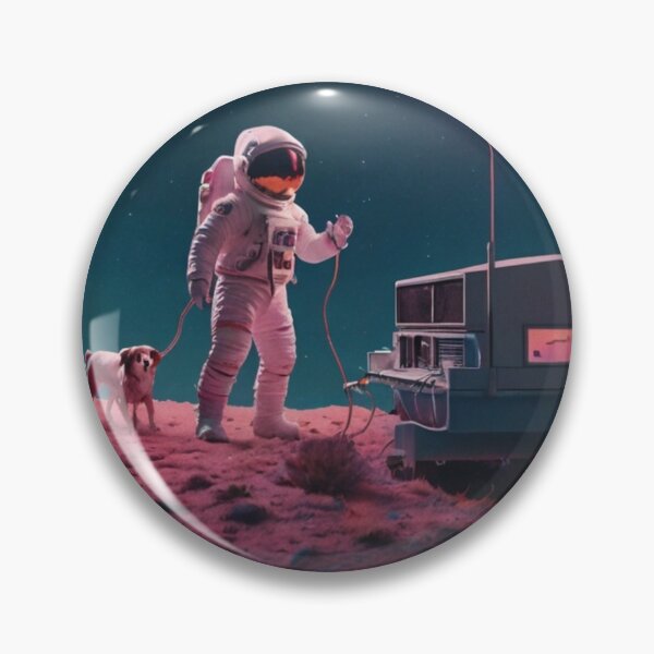 Item preview,  Astronaut with his dog in the space designed and sold by Designfs.