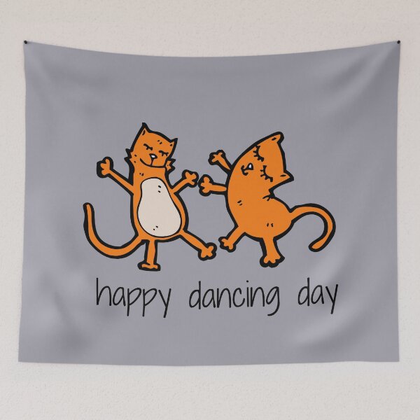 Item preview, happy dance day 19 septembre orange cat designed and sold by vechone.