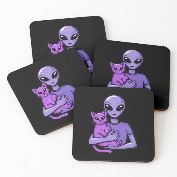 Item preview, Alien is holding cat designed and sold by Shtex.