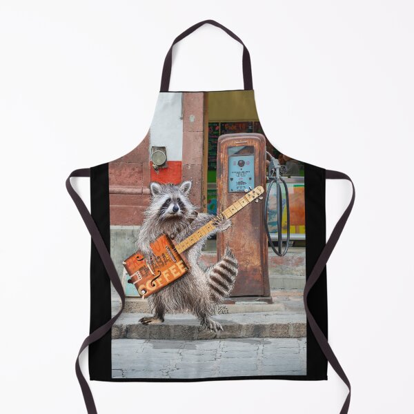 Item preview, Rikki Raccoon Coffee Box Guitar Player Vintage Gas Pump designed and sold by oz10.