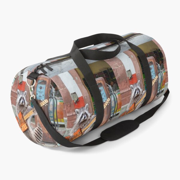 Item preview, Caja de café con mapache Rikki y guitarrista con surtidor de gasolina vintage designed and sold by oz10.