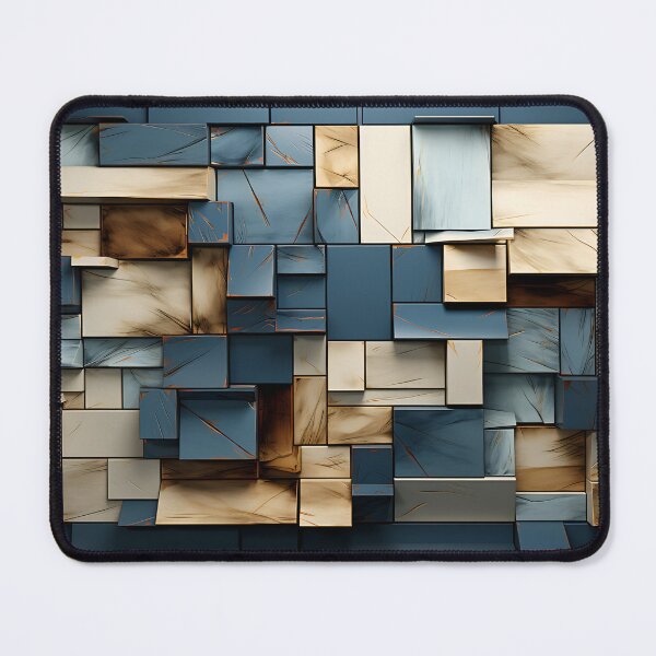 Item preview, Geometric - Rectangles Dark Blue designed and sold by KootenayDesigns.