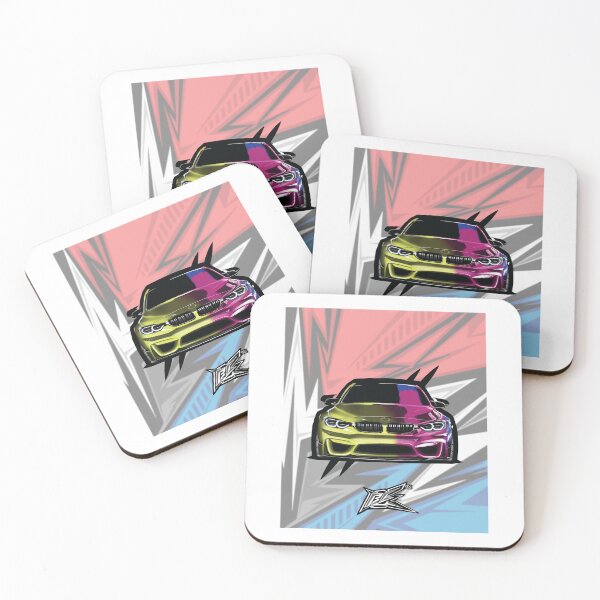 Item preview, german sports sedan wild colors green pink designed and sold by NaquashM.