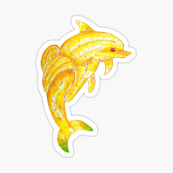 Banana dolphin Sticker
