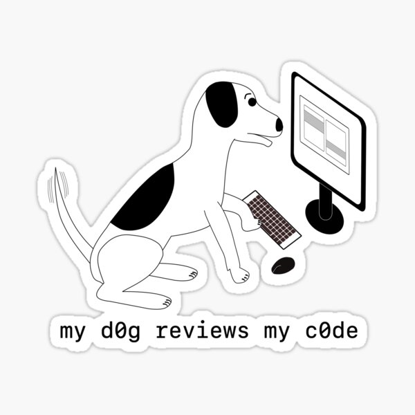 Artikel-Vorschau von mein Hund überprüft meinen Code, designt und verkauft von Doug Couvillion.