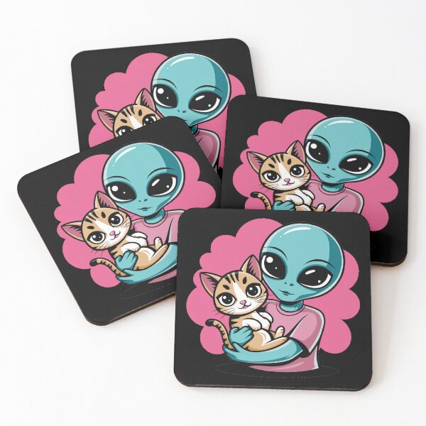Item preview, Alien and cat  designed and sold by Shtex.