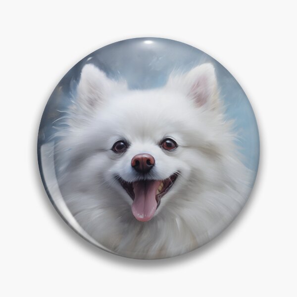 Item preview, White pomeranian dog designed and sold by PetsArt.