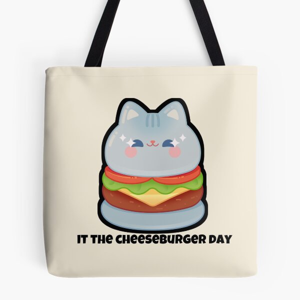 Item preview, funny cat  cheeseburger national cheeseburger day  designed and sold by vechone.