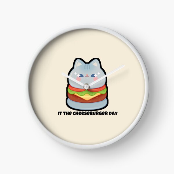 Item preview, funny cat  cheeseburger national cheeseburger day  designed and sold by vechone.