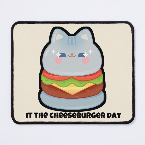 Item preview, funny cat cheeseburger national cheeseburger day designed and sold by vechone.