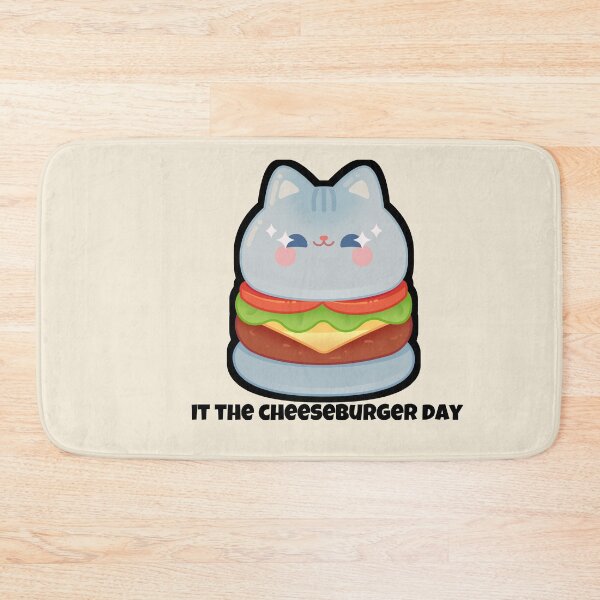 Item preview, funny cat  cheeseburger national cheeseburger day  designed and sold by vechone.