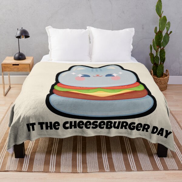 Item preview, funny cat  cheeseburger national cheeseburger day  designed and sold by vechone.