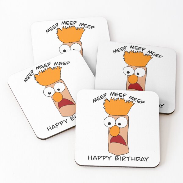 Item preview, The Muppets - Beaker Happy Birthday Meep Meep Meep designed and sold by Animals-by-JB.