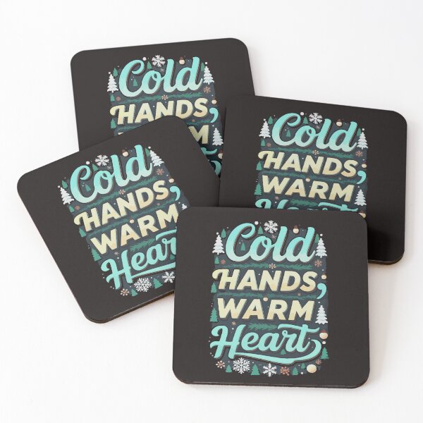 Item preview, Typography for winter Cold hands warm heart designed and sold by SHOASHOPrb.
