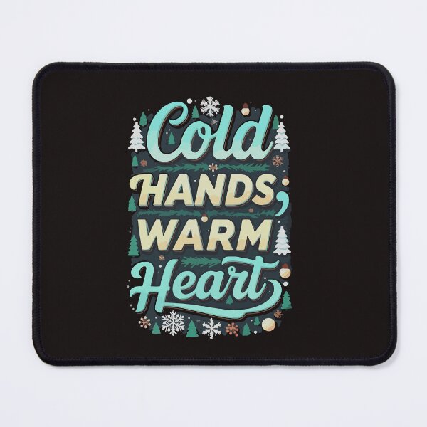 Item preview, Typography for winter Cold hands warm heart designed and sold by SHOASHOPrb.