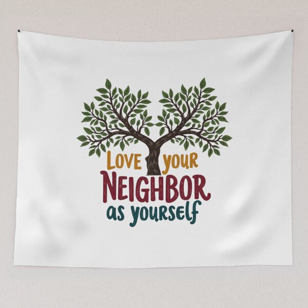 Item preview, Love Your Neighbor as Yourself  designed and sold by Faithloveshop.