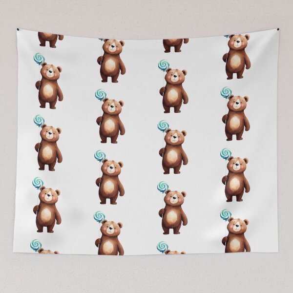 Item preview, Cute bear with candy designed and sold by Victoria Riabov.