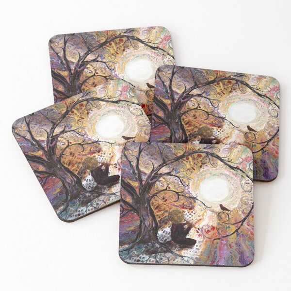 Item preview, Sunburst Melody - Meditating Under a Tree of Life designed and sold by BreezyZen.