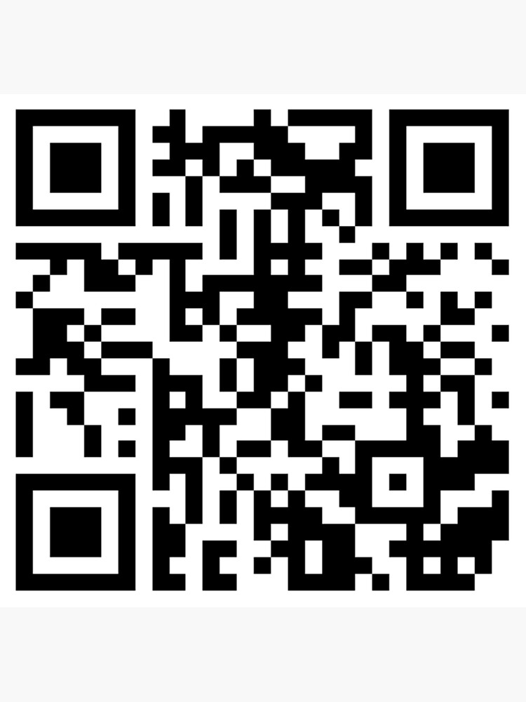 Thumbnail 3 of 3, Sticker, rickroll qr code sticker Sticker designed and sold by dex1one.