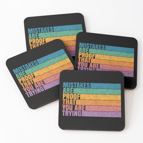 Item preview, Mistakes Are Proof That You Are Trying Funny Teacher Sayings designed and sold by Stick-Artistry.