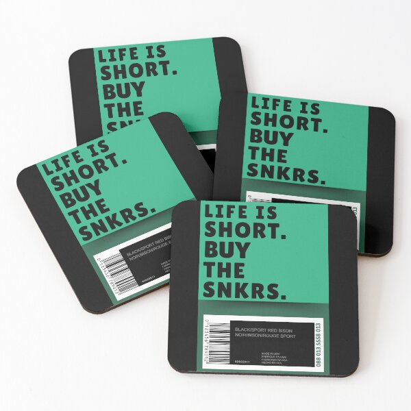 Item preview, Life is Short. Buy the SNKRS Shoebox (Green x Black) | Sneakerheads designed and sold by Zuriel Hargrove.