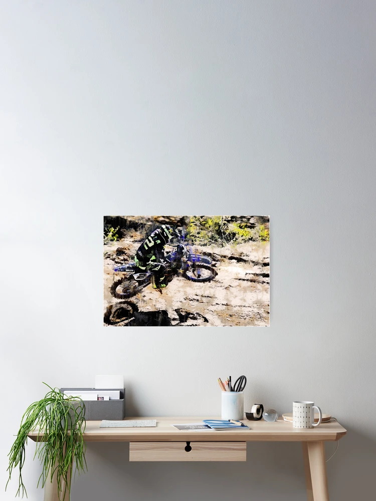 Thumbnail 2 of 3, Poster, Wild Ride - Motocross Rider designed and sold by NaturePrints.