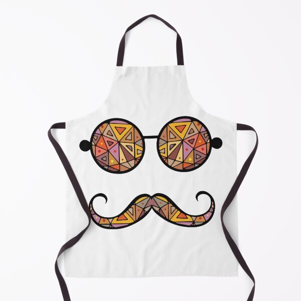 Item preview, Classic design with mustache and glasses designed and sold by hussain-dz.